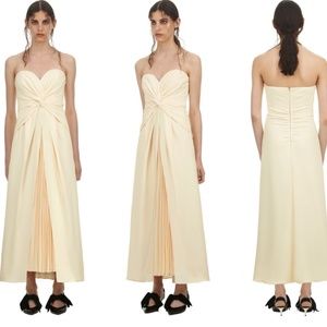 Self Portrait Yellow Twist Dress